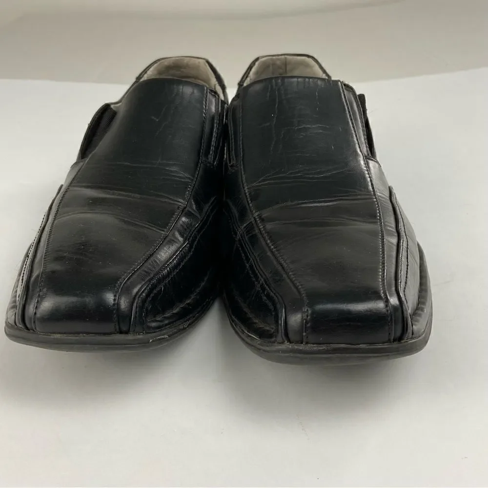Steve Madden Men’s Leather Loafers Black Size‎ 11.5 Contemporary Minimalist